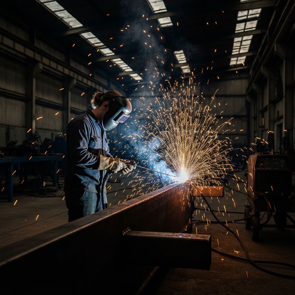 Welder at work